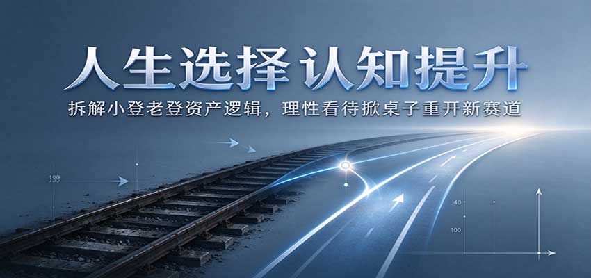 人生选择认知提升:拆解小登老登资产逻辑,理性看待掀桌子重开新赛道 人生选择认知提升:拆解小登老登资产逻辑,理性看待掀桌子重开新赛道