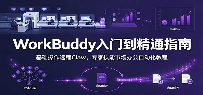 WorkBuddy从入门到精通手册:基础操作远程Claw,专家技能市场办公自动化教程 WorkBuddy从入门到精通手册:基础操作远程Claw,专家技能市场办公自动化教程